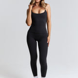 Black Thin Strap Racerback Tank