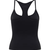 Black Thin Strap Racerback Tank