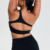 Black Asymmetric Crop