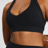 Black Halter Crop