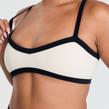 Black/Cream Outline Crop