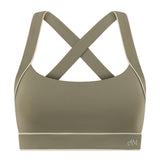 Olive Cross Back Crop