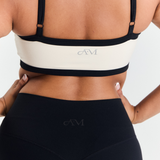 Black/Cream Outline Crop