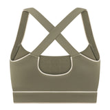 Olive Cross Back Crop
