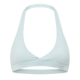Periwinkle Micro Halter Crop