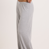 Grey Ribbed PJ Pant