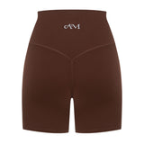 Brown Subtle Scrunch Bike Short 6"