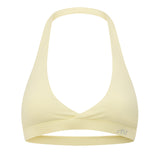 Lemon Micro Halter Crop