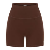 Brown Subtle Scrunch Bike Short 4"