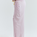 Purple Gingham Long PJ Pant