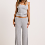 Grey Ribbed PJ Pant