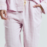 Purple Gingham Long PJ Pant