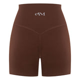 Brown Subtle Scrunch Bike Short 4"