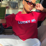 Lucky Me Red Tee