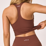 Brown Built-in-Bra Tank