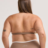 Latte Layered Micro Halter Crop