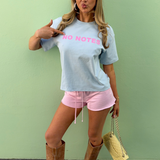 No Notes Blue Tee