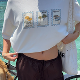 Blue Stamp Trio Graphic Tee