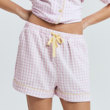 Purple Gingham PJ Shorts