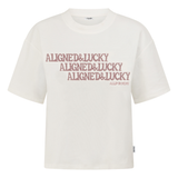 Aligned & Lucky White Tee