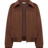 Chocolate Faux Suede Harper Jacket