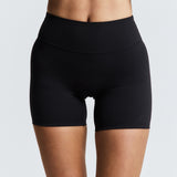 Black Subtle Scrunch Bike Short 6"