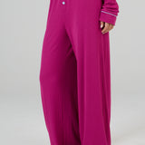 Mulberry Ribbed PJ Pant