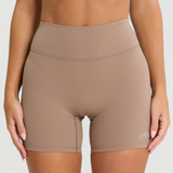 Latte Subtle Scrunch Bike Short 6"