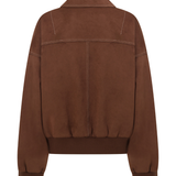 Chocolate Faux Suede Harper Jacket