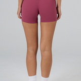 Plum/Pink Cross Front Subtle Scrunch Bike Short