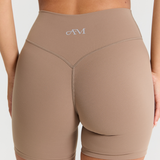 Latte Subtle Scrunch Bike Short 6"