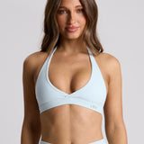 Periwinkle Micro Halter Crop