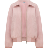 Blush Pink Faux Suede Harper Jacket