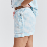 Blue Gingham PJ Shorts