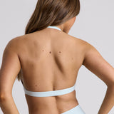 Periwinkle Micro Halter Crop