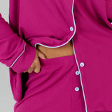 Mulberry Ribbed PJ Pant