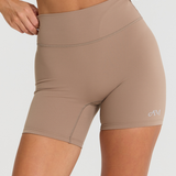 Latte Subtle Scrunch Bike Short 6"
