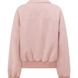 Blush Pink Faux Suede Harper Jacket
