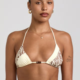 Alma Printed Bikini Top