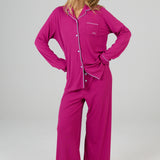 Mulberry Ribbed PJ Pant
