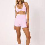 Strawberry Layered Micro Halter Crop