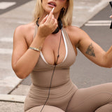 Latte Layered Halter Top