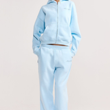 Baby Blue Zip Hoodie