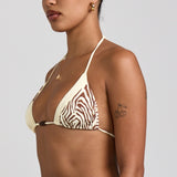 Alma Printed Bikini Top