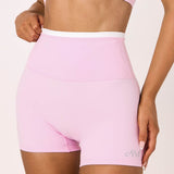 Strawberry Layered Subtle Scrunch Bike Short 4"