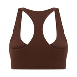 Brown Scoop Racerback Crop