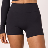 Black Subtle Scrunch Bike Short 4"