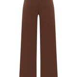 Brown Subtle Scrunch Wide Leg Active Pant