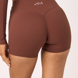 Brown Subtle Scrunch Bike Short 4"