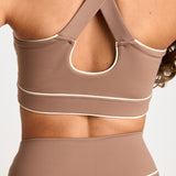 Sepia Cross Back Crop